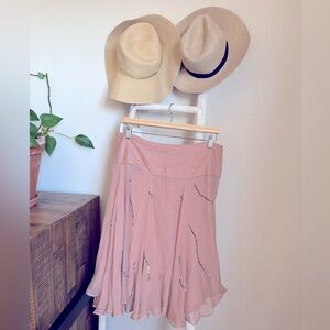 Massimo Dutti Chiffon Sequin Skirt 🎀